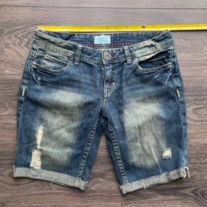 Aeropostale Jeans Faded Distressed Cutoff Blue Women’s Shorts Size 5/6